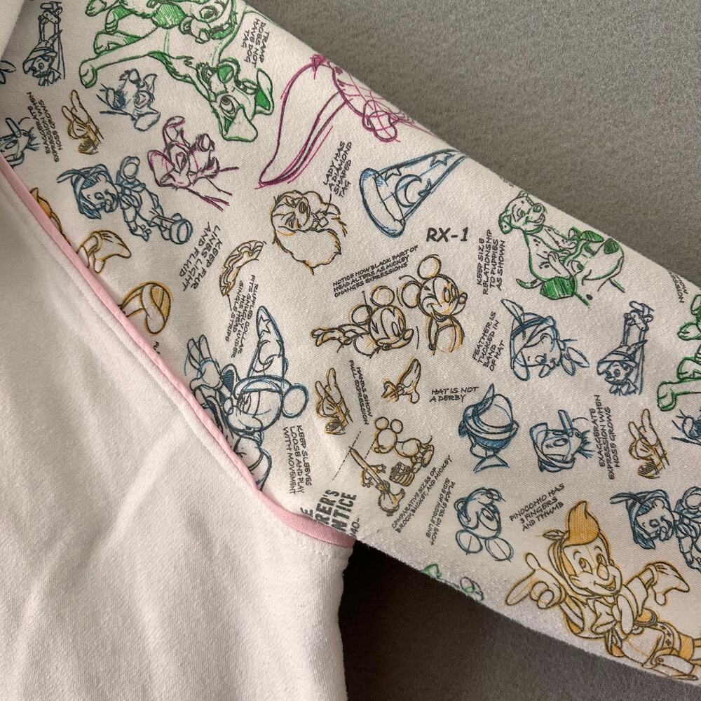 Disney Parks Ink and Paint Castle Full Zip Hoodie Sweatshirt Size XL - Picture 9 of 13